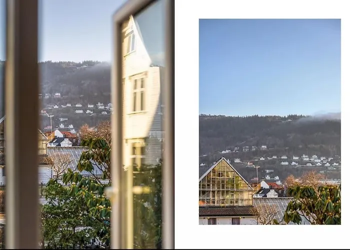 Modern Apartment With Panoramic View In Central Bergen